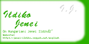 ildiko jenei business card